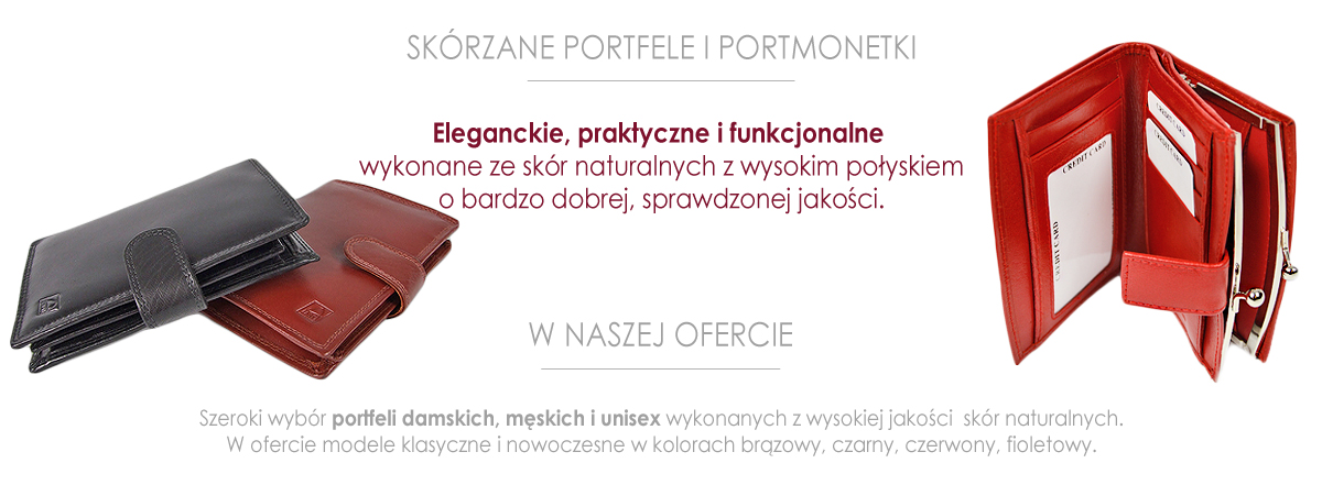 portfele skórzane